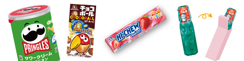 森永製菓のおかしプリント